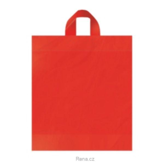 PVC / Igelitová taška 400x460 mm s páskovými držadly, potisk logo 2 barvy