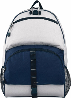 Trendy batoh s námořní modrou kapsou