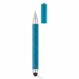 Kuličkové pero kraftového papíru se stylusem, modré,, 100ks