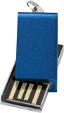 Modrý malý hliníkový USB flash disk 2GB, balení 100ks, vlastní potisk