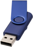 Twister metal modrý USB flash disk, 8GB, balení 100 ks, vlastní potisk