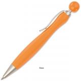 Oranžové kuličkové pero Fany s kuličkou