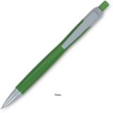 Zelené kuličkové pero LADA s šedými doplňky