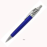 Modré kuličkové pero s kovovými doplňky ALEX