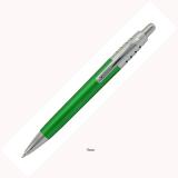 Zelené kuličkové pero s kovovými doplňky ALEX