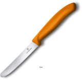 Oranžový nůž na rajčata VICTORINOX, vlnková čepel, 1ks