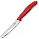 Červený nůž na rajčata VICTORINOX, vlnková čepel, 1 ks
