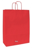 Papírová taška červená 18x8x20 cm, kroucená šňůra
