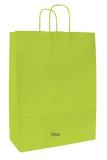 Papírová taška zelená 32x13x28 cm, kroucená šňůra