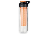 FRUITER plastová sportovní láhev s infuzérem, 900 ml, Oranžová