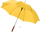 Žlutý automatický deštník, tvarovaná rukojeť