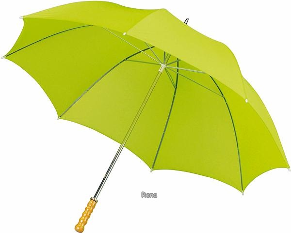 Velký golfový deštník, rovná rukojeť,světle zelený