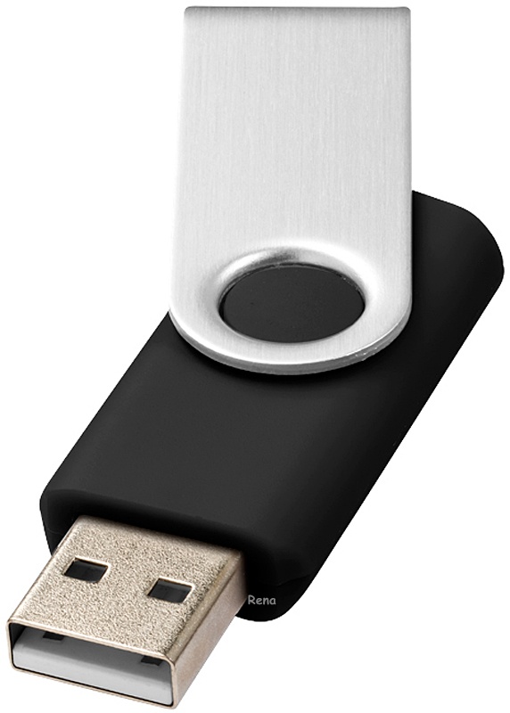 Twister basic černo-stříbrný USB disk 4GB