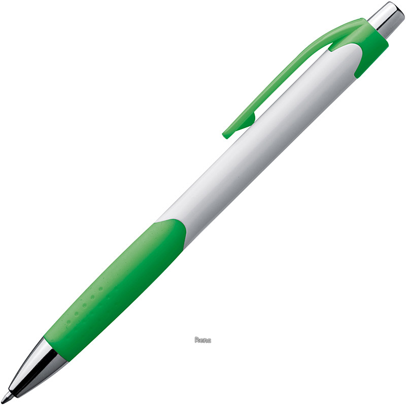 Kuličkové pero Rena se zeleným klipem