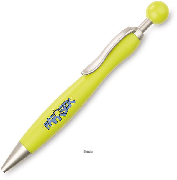 Limetkové kuličkové pero Fany s kuličkou