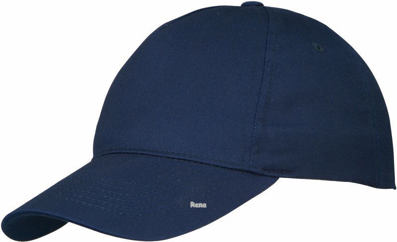 Námořní modrá pětidílná čepice s nízkým profilem