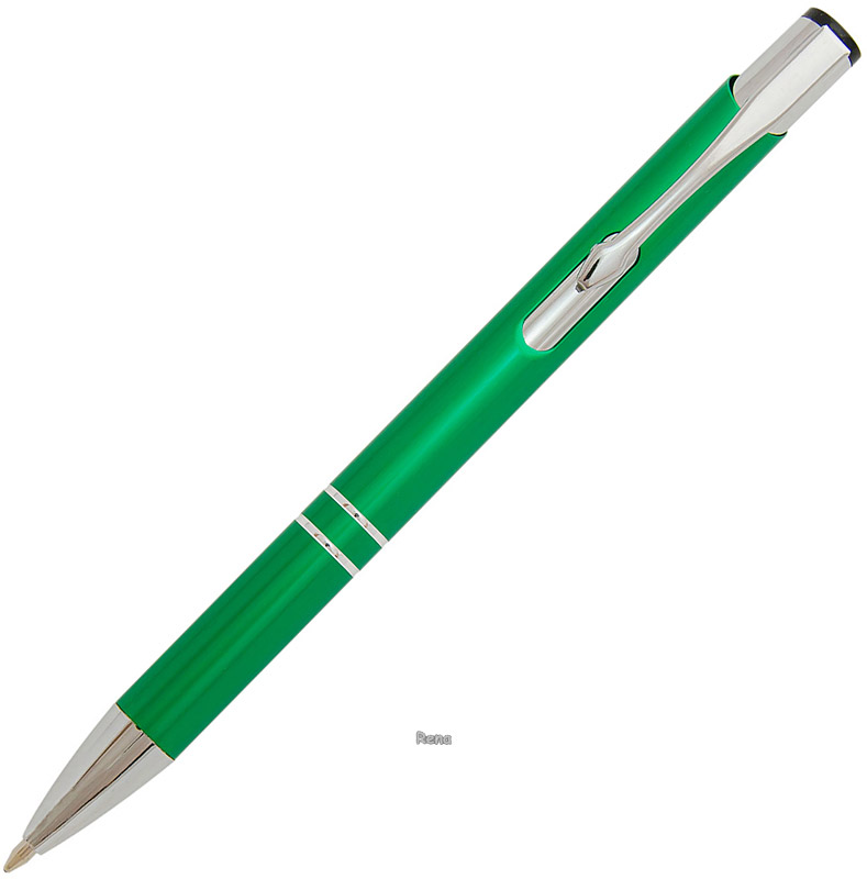 Kovové zelené kuličkové pero SUN