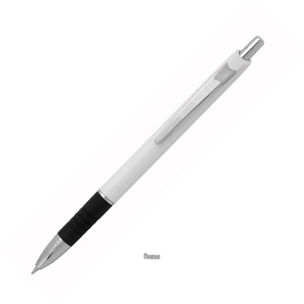Plastové kuličkové pero EMA bílé