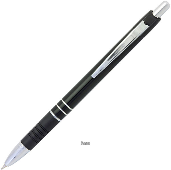 Hliníkové kuličkové pero EMA ALU černý lesk