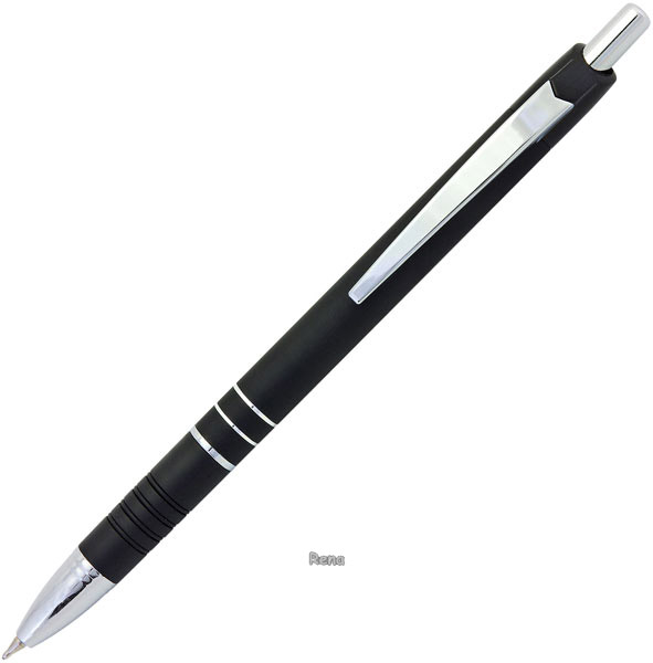 Hliníkové kuličkové pero EMA ALU černý mat