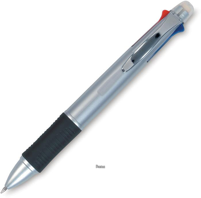 Multifunkční pero 6 v 1 (4 propisky, tužka, guma)