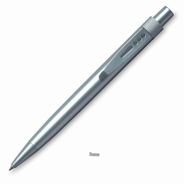 Stříbrné kuličkové pero, kovový proděravěný klip