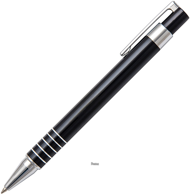 Černé hliníkové kuličkové pero ELEN