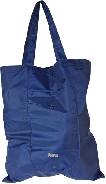 Modrá skládací nylonová taška tkaná