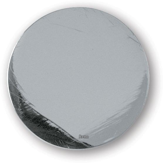 Lesklý kovový stříbrný žeton velikosti 10,-/0,5€