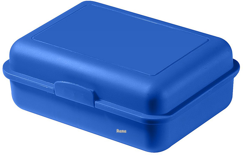 Modrý plastový větší svačinový box