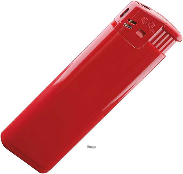 Celý červený plnitelný piezo zapalovač