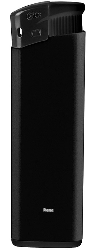 Černý plastový plnitelný piezo zapalovač
