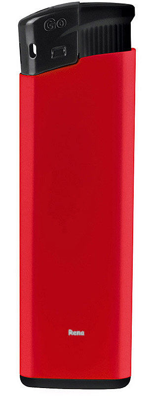 Červený plastový plnitelný piezo zapalovač