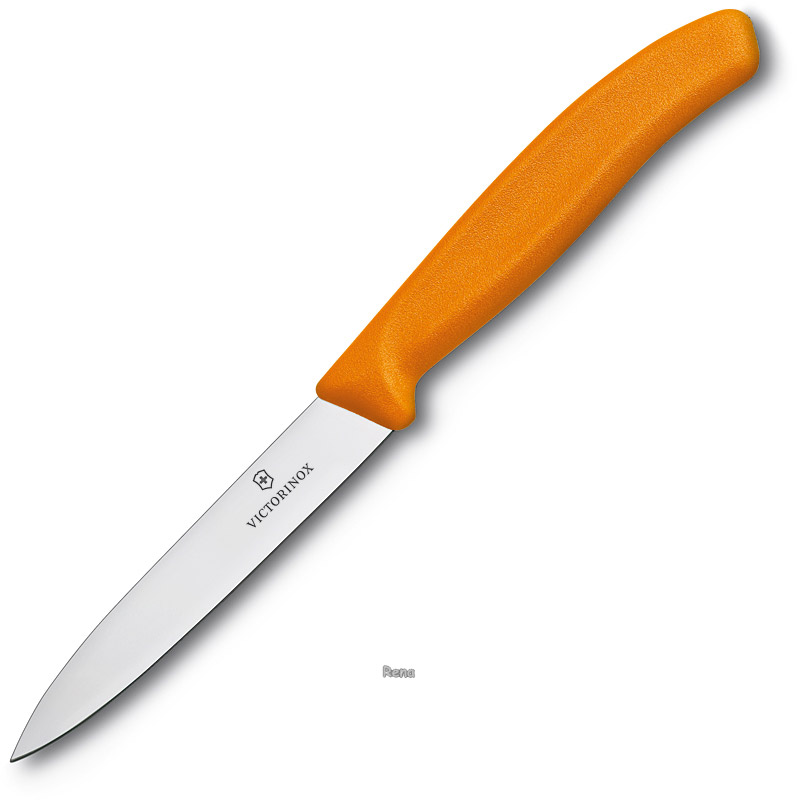 Oranžový nůž na zeleninu VICTORINOX, čepel 10 cm