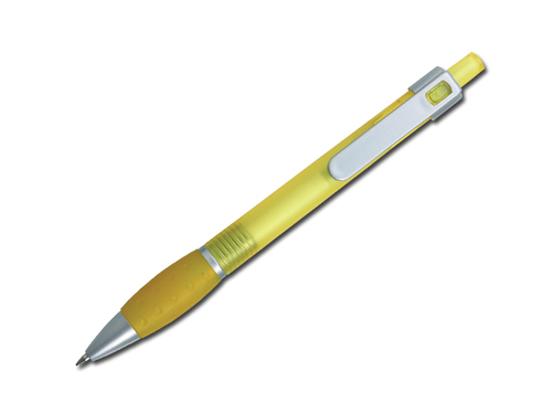 Transparentně žluté kuličkové pero Vanda 