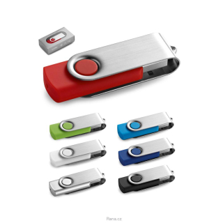 USB flash disk 16 GB s pogumovaným povrchem, 20 ks, výběr barvy, možnost potisku