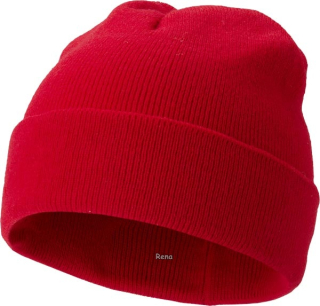 Červená čepice USBASIC z akrylového úpletu