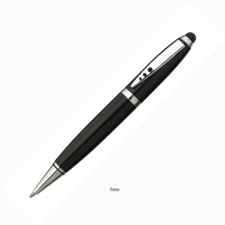 Černé kovové kuličkové pero se stylusem TOUCH-DOWN