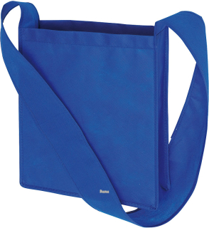 Modrá otevřená taška z netkané textilie