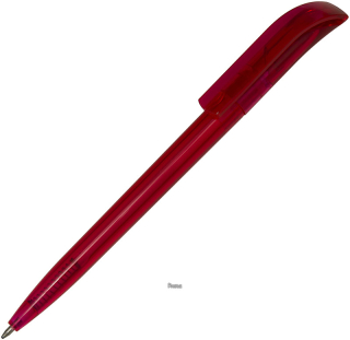 Transparentně červené kuličkové pero HELA