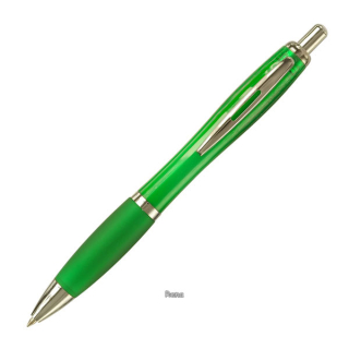 Transparentně zelené kuličkové pero OKAY