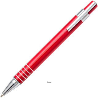 Červené hliníkové kuličkové pero ELEN