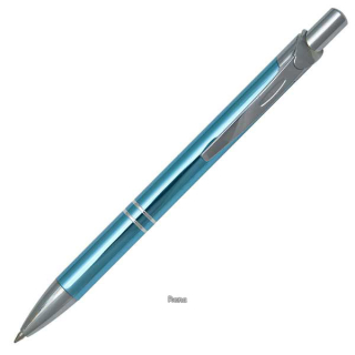 Modro-stříbrné kovové kuličkové pero LENA