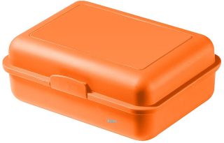 Oranžový plastový větší svačinový box