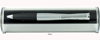 Masivní stříbrno-černé kuličkové pero KINGSTYLE