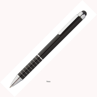 Černé aluminiové pero se stylusem