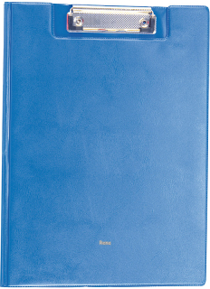Modrá psací podložka A4 s klipem