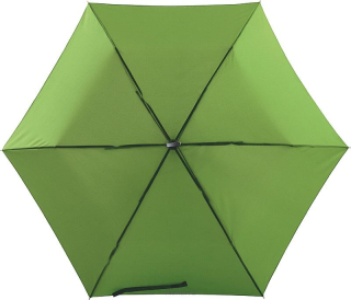 Zelený super lehký skládací mini deštník