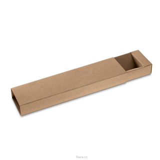 Dárková krabička na 1 pero z kraftového papíru, přírodní