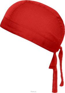 Jednoduchý červený pirátský šátek